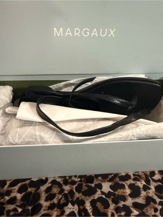 Margaux Shoes - Margaux Black Leather Strappy Sandals